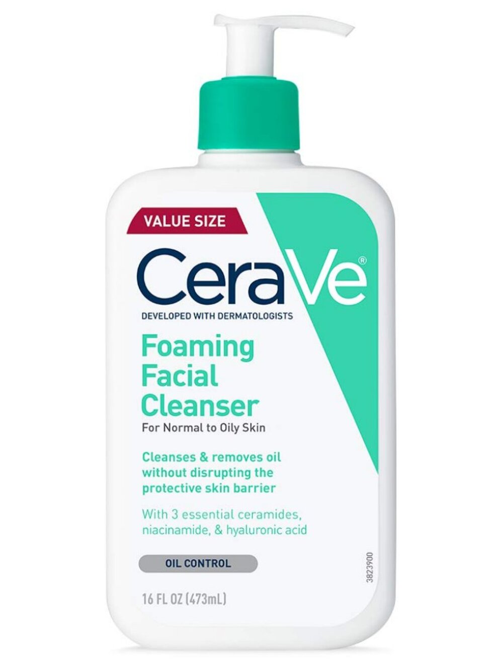 CeraVe Foaming Facial Cleanser, Face Wash for Oily Skin, 16fl oz